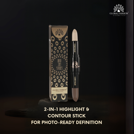 Global Fashion contour highlight stick close up sculpted glow finish قلم كونتور لقطة مقربة