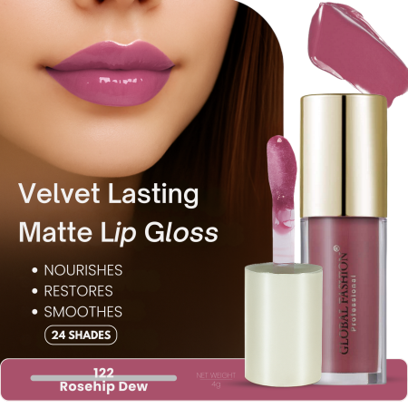 Global Fashion lip gloss close up high pigment texture جلوس شفاه لقطة مقربة