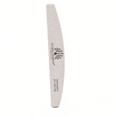 Global Fashion Nail File 100/100 – Professional Emery Board for Acrylic & Gel
