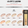 Global Fashion foundation close up radiant glow lightweight finish كريم اساس لقطة مقربة بلمعة طبيعية