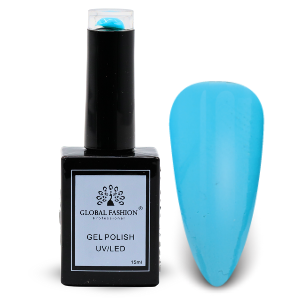 Mint Moods Nail Polish 15ml UV LED | 104-Bachelor Button 1p Blue Mint Gel Nail Polish Bottle 15ml - UV LED Soak Off Nail Color UAE GCC | طلاء أظافر جل