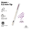Colored gel eyeliner close up ultra fine tip no tug glide ايلاينر ملون لقطة مقربة