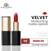 Velvet Moisturizing Matte Lipstick – Smudge-Proof (Shade 113, 3.5g) professional lipstick high pigmentation moisturizing matte finish احمر شفاه احترافي تغطية عالية مرطب