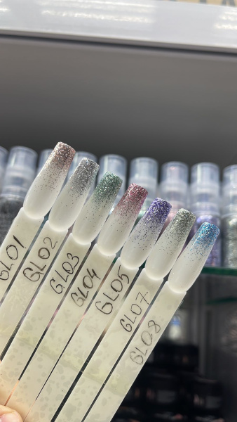 Dry Spray for Gradient Ombre Nails, Glitter, 05