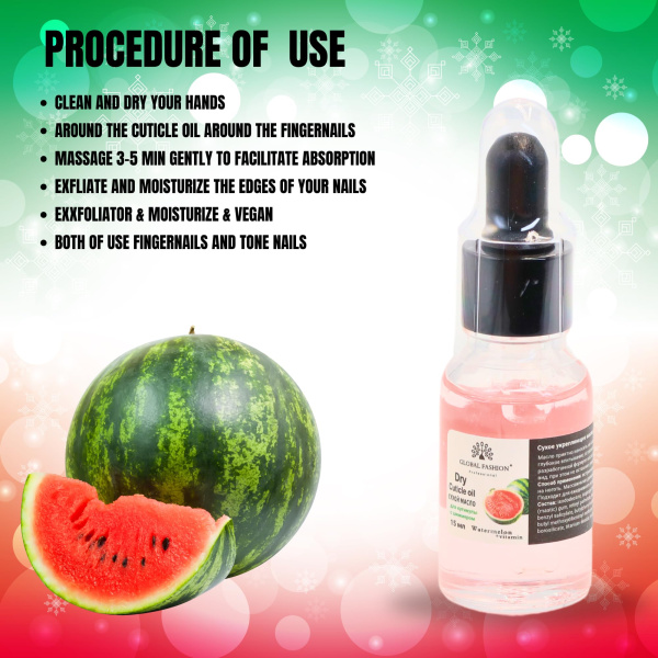 Global Fashion Professional Cuticle Oil – Natural Nail & Skin Care Blend