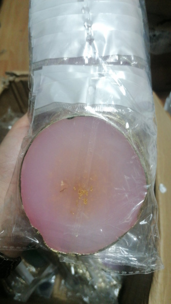 Palette stone (gold leaf) light pink