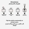 Smoky Quartz Reed Diffuser 100ml Aromatherapy Reed Diffuser Close Up - Luxury Aromatherapy Home Decor Fragrance | معطر منزلي صورة مقربة