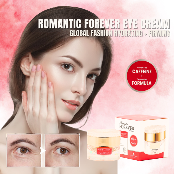 Romantic Forever Eye Cream 30g Anti-Wrinkle Face Cream Jar 30g - Hydrating Anti Aging Skincare Moisturizer UAE GCC | كريم وجه مرطب
