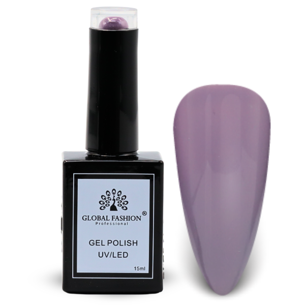 Lavender Lullaby Nail Polish 15ml UV LED | 76-Self Powered 1p Lavender Grey Gel Nail Polish Bottle 15ml - UV LED Soak Off Nail Color UAE GCC | طلاء أظافر جل