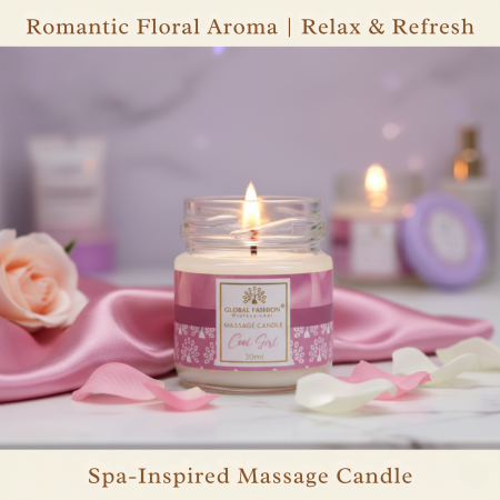 Global Fashion Massage Candle – 30 ml Aromatherapy Spa Candle in 21 Scents