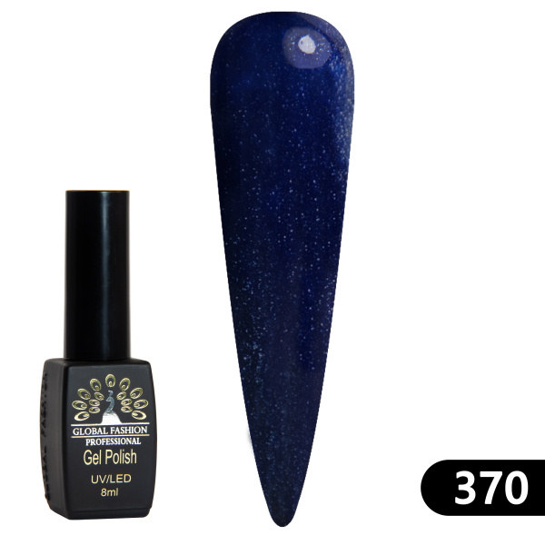 Gel polish BLACK ELITE 370, Global Fashion 8 ml
