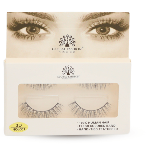 3D wispy false eyelashes reusable natural look 4pcs رموش صناعية 3D