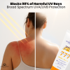 SPF 90 Sunscreen Face & Body 50g UVA/UVB Protection Sunscreen Close Up - SPF Sun Protection Cream with Vitamin E | واقي شمس صورة مقربة