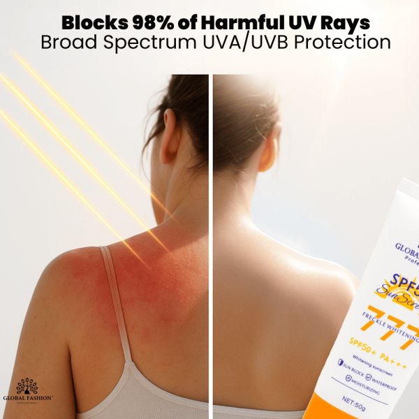 SPF 60 Sunscreen Face & Body 50g UVA/UVB Protection Sunscreen Cream Tube 50g - Lightweight Broad Spectrum UVA UVB Protection | واقي شمس للبشرة