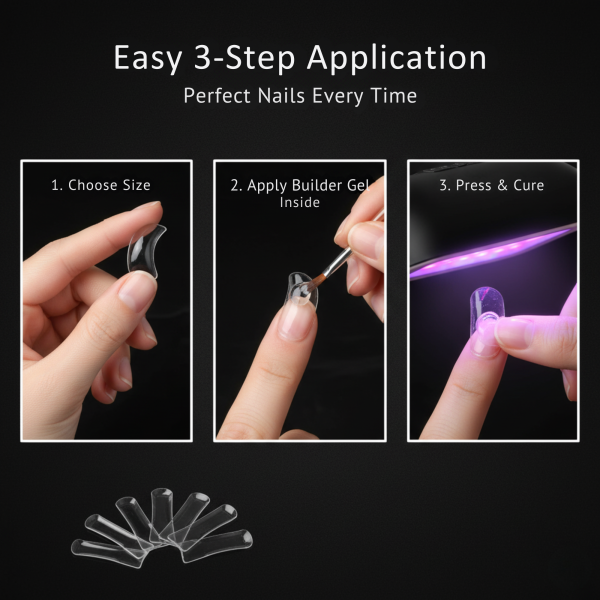 Global Fashion Gel Tips – Clear, French & Natural Nail Extensions
