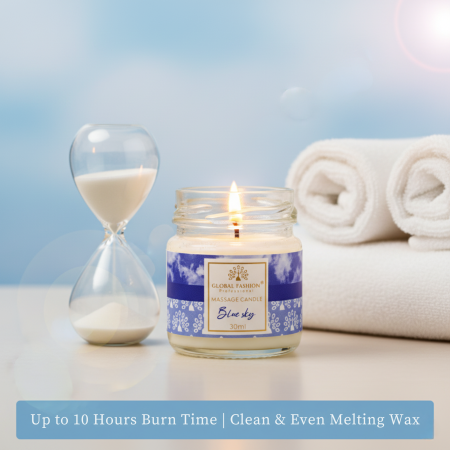 Global Fashion Massage Candle – 30 ml Aromatherapy Spa Candle in 21 Scents