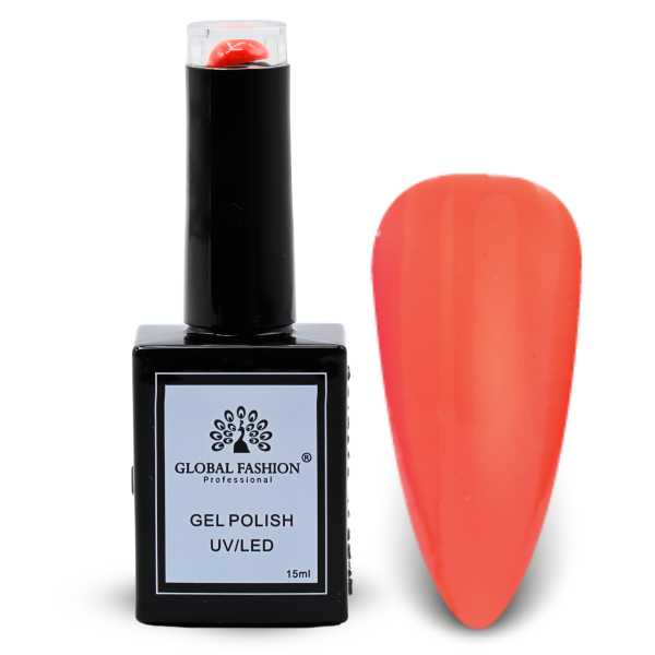 Nude Nuances Nail Polish 15ml UV LED | 27-Orange Soda 1p Nude Gel Nail Polish Bottle 15ml - UV LED Soak Off Nail Color UAE GCC | طلاء أظافر جل نيود
