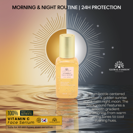 Vitamin C Face Serum 50ml – Brightening Serum Close Up - Hydrating Anti Aging Facial Treatment | سيروم للوجه صورة مقربة