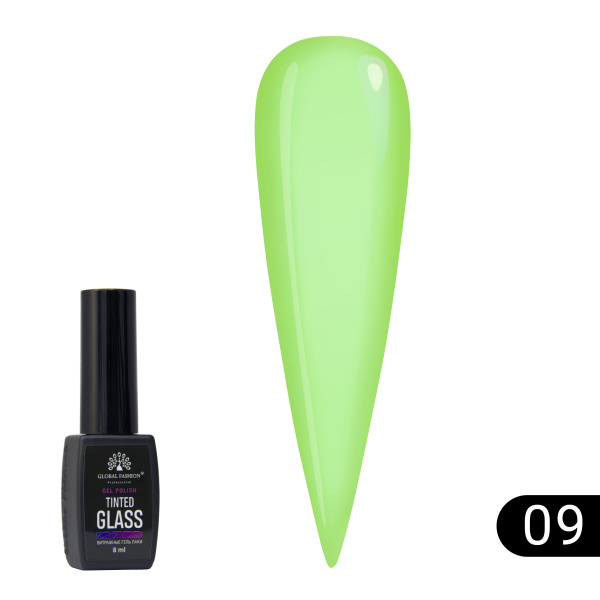 Stained glass gel polish Global Fashion 8 ml, Tinted Glass 09