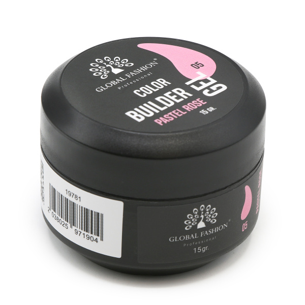 Global Fashion Color Builder Gel 15g | Nail Extension Gel | جل بيلدر ملون
