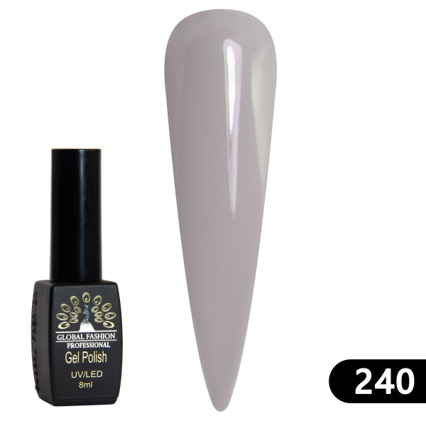 Gel polish BLACK ELITE 240, Global Fashion 8 ml