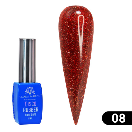 Global Fashion Disco Opal Reflective Rubber Base 8ml | Detailed Shiny Nail Gel Base
جلوبال فاشن ديسكو أوبال ريفلكتيف روبر بيس 8 مل | بيس جل بوليش لامع بالتفصيل

