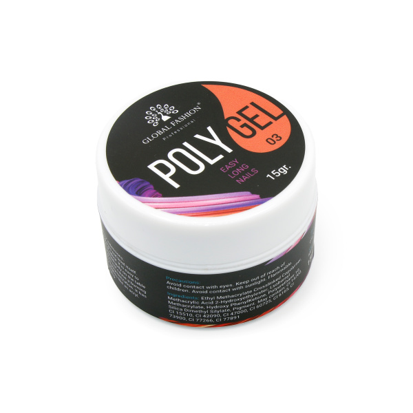 Global Fashion Polygel 15g | Poly UV Nail Extension Gel
جلوبال فاشن بولي جل 15 جرام | جل يو في لتمديد الأظافر
