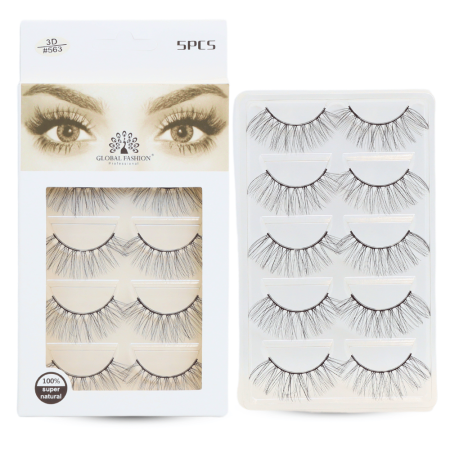 3D false eyelashes close up soft fluffy strip lashes رموش صناعية لقطة مقربة