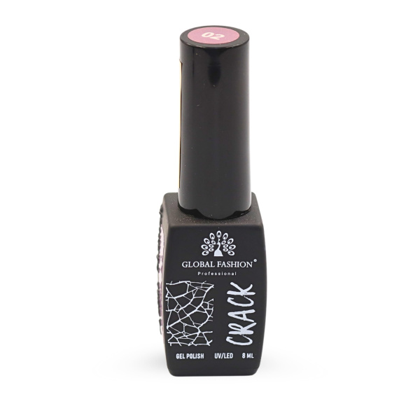 Gel polish "CRACK" – crackle/craquelure effect, 8 ml, No. 02 | طلاء جل "CRACK" بتأثير التشقق (كراكيلور) 8 مل رقم 02
