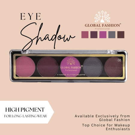 Global Fashion eyeshadow palette close up high pigment texture ظلال عيون لقطة مقربة

