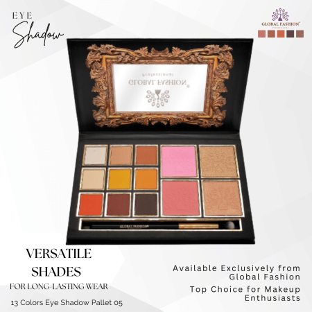 Global Fashion eyeshadow palette close up high pigment texture ظلال عيون لقطة مقربة
