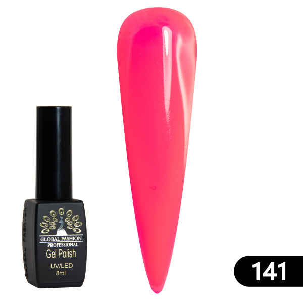 Gel polish BLACK ELITE 141, Global Fashion 8 ml