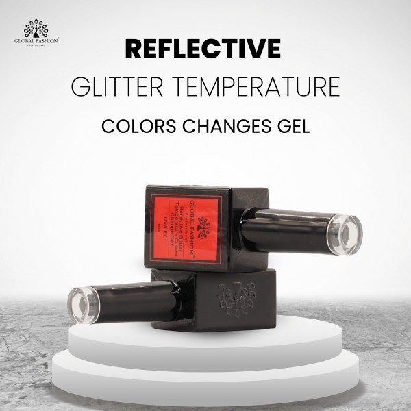 Thermo Gel Polish – Temperature Color Change “Disco” 216 (15 ml) – Global Fashion | جل أظافر حراري متغير اللون درجة ديسكو 216 (15 مل) – جلوبال فاشن
