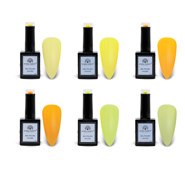 Mocha Moments Gel Nail Polish Collection | 79–84 Mocha Moments 6p Beige Brown Gel Nail Polish Bottle 15ml - UV LED Soak Off Nail Color UAE GCC | طلاء أظافر جل بني