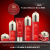 Vitamin E skincare set close up youthful glow finish مجموعة عناية بالبشرة لقطة مقربة
