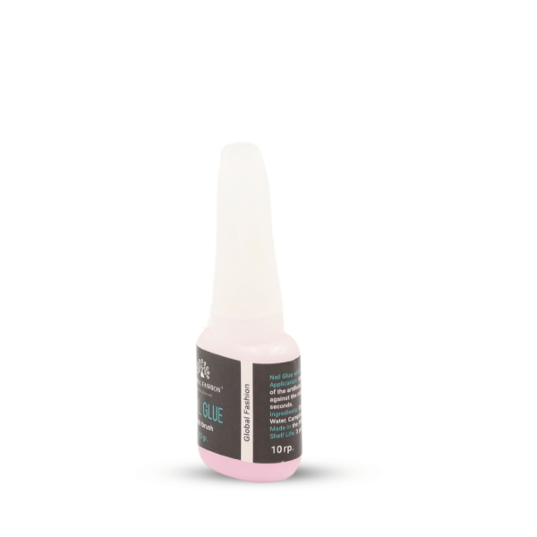GLOBAL FASHION Brush On Nail Glue 10g - Strong Adhesive for False Nails and Nail Tips UAE GCC | غراء الأظافر