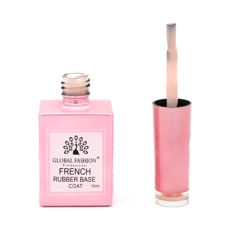French Rubber Base Coat 15ml – Global Fashion | Professional Nail Gel Base
فرنش روبر بيس كوت 15 مل – جلوبال فاشن | بيس جل بوليش احترافي للأظافر
