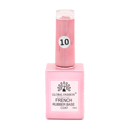 French Rubber Base Coat 15ml – Global Fashion | Professional Nail Gel Base
فرنش روبر بيس كوت 15 مل – جلوبال فاشن | بيس جل بوليش احترافي للأظافر
