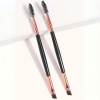 Rose Gold Foundation, Concealer, Powder, Blush and Eyeshadow Brush Close Up - High Density Synthetic Vegan Bristles | فرش مكياج احترافية شعيرات ناعمة