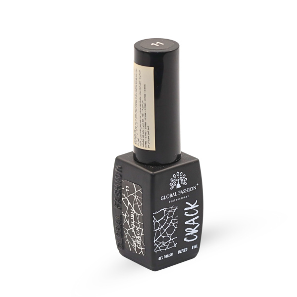Gel polish "CRACK" – crackle/craquelure effect, 8 ml, No. 11 | طلاء جل "CRACK" بتأثير التشقق (كراكيلور) 8 مل رقم 11
