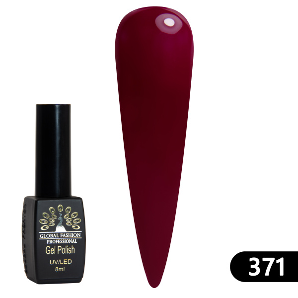 Gel polish BLACK ELITE 371, Global Fashion 8 ml