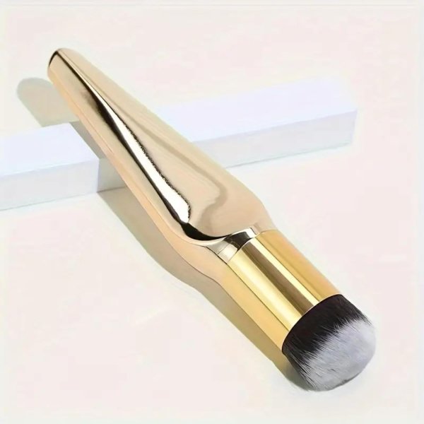 GLOBAL FASHION Rose Gold Professional Makeup Brush with Ultra Soft Vegan Bristles for Foundation, Concealer, Powder and Blush | فرشاة مكياج روز جولد احترافية
