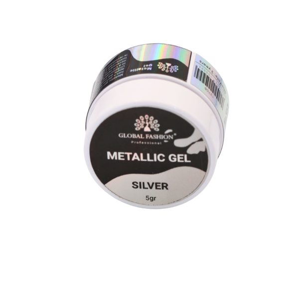 Metallic Gel Nail Polish 5gr Mirror Effect Metallic Gel Nail Polish Bottle 5gr - Mirror Effect Nail Art Gel UAE GCC | طلاء أظافر معدني