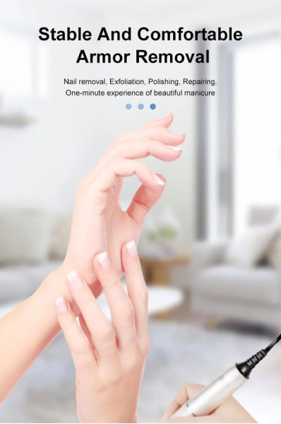 Global Fashion M12 35K RPM Electric Nail Drill – 68W Professional E-File Green
