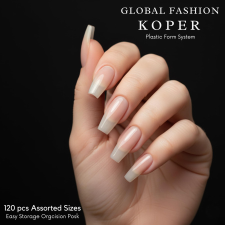 Dual Nail Forms 120pcs – Clear Poly Gel Forms | Square Nail Tips Close View Extension Kit | اطراف اظافر
Dual Nail Forms 120pcs – Clear Poly Gel Forms | Square Dual Nail Forms Detailed View | اظافر صناعية