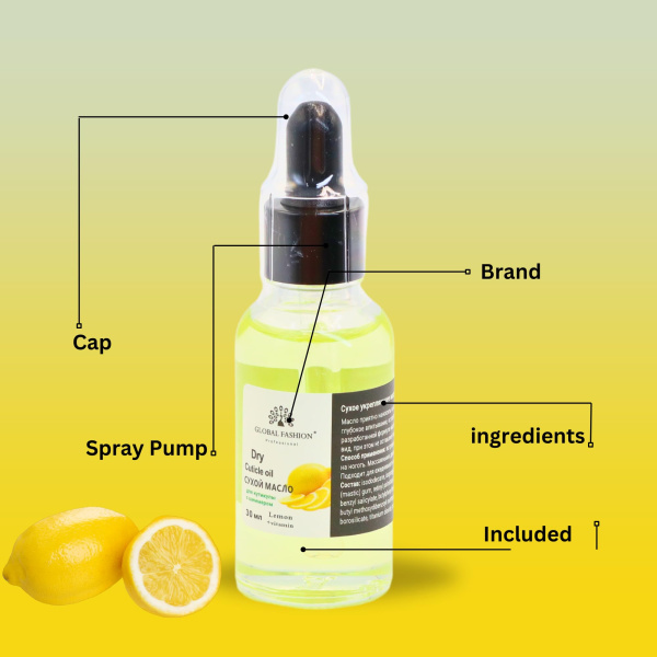 Global Fashion Professional Cuticle Oil – Natural Nail & Skin Care Blend