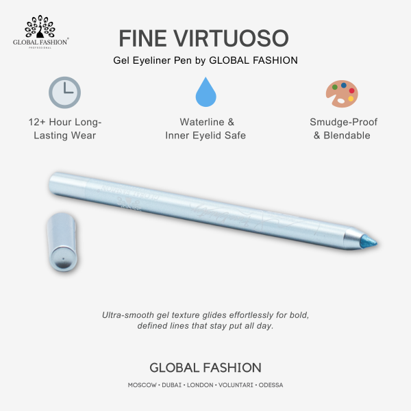 Waterproof gel eyeliner matte precision twist up smudge proof ايلاينر جل مقاوم للماء