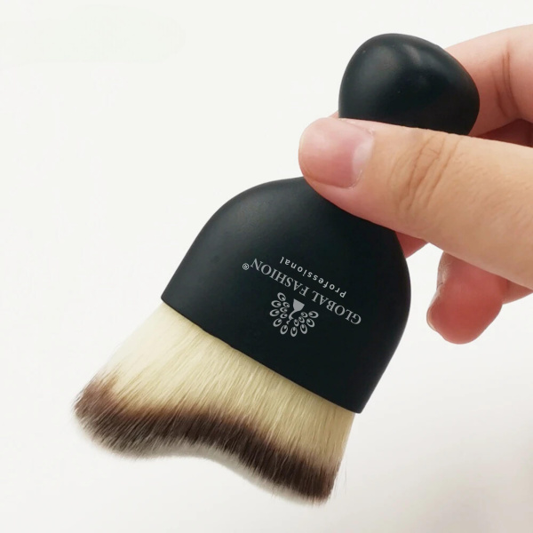 GLOBAL FASHION Rose Gold Professional Makeup Brush with Ultra Soft Vegan Bristles for Foundation, Concealer, Powder and Blush | فرشاة مكياج روز جولد احترافية