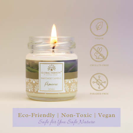 Global Fashion Massage Candle – 30 ml Aromatherapy Spa Candle in 21 Scents