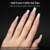 Half Cover Gel Tips 120pcs – Clear Nail Extensions | Coffin Nail Tips Close View Extension Kit | اطراف اظافر
Half Cover Gel Tips 120pcs – Clear Nail Extensions | Coffin Dual Nail Forms Detailed View | اظافر صناعية
